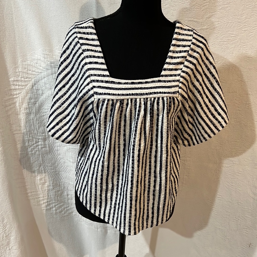 Texture &‎ Thread Butterfly Top in Isley Stripe, size XXS